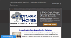 Desktop Screenshot of landmarkhomesmedina.com