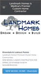 Mobile Screenshot of landmarkhomesmedina.com